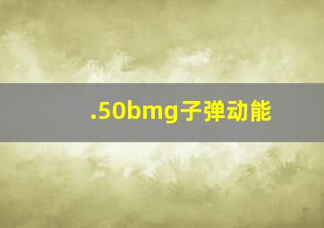 .50bmg子弹动能