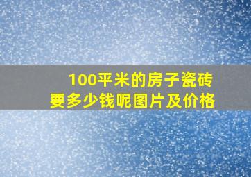 100平米的房子瓷砖要多少钱呢图片及价格