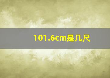 101.6cm是几尺