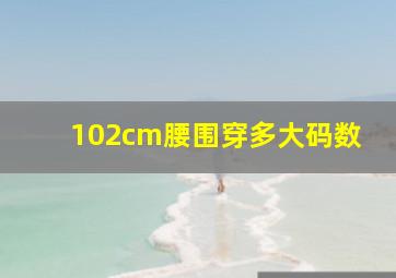 102cm腰围穿多大码数