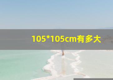 105*105cm有多大