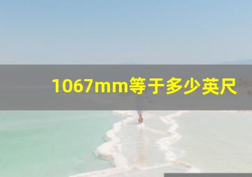 1067mm等于多少英尺