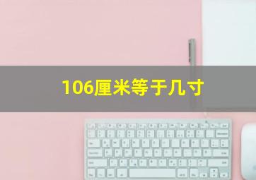 106厘米等于几寸