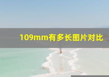 109mm有多长图片对比