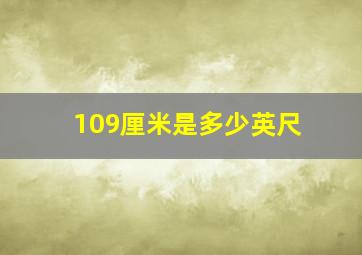 109厘米是多少英尺