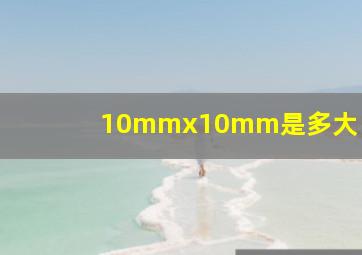 10mmx10mm是多大