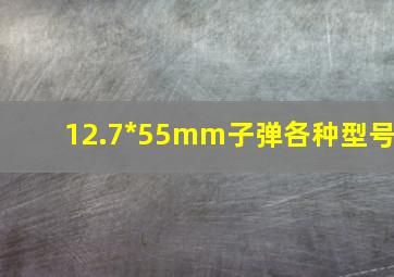 12.7*55mm子弹各种型号