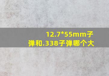 12.7*55mm子弹和.338子弹哪个大