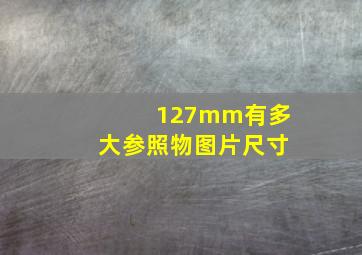 127mm有多大参照物图片尺寸