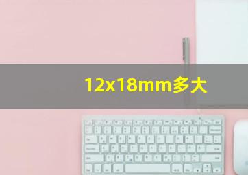 12x18mm多大