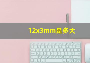 12x3mm是多大