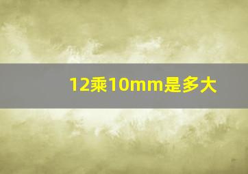 12乘10mm是多大