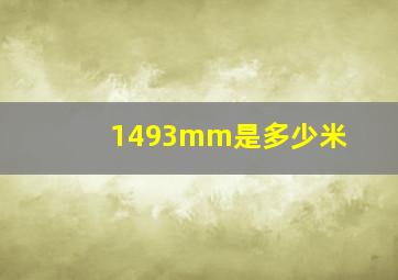 1493mm是多少米