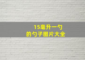 15毫升一勺的勺子图片大全