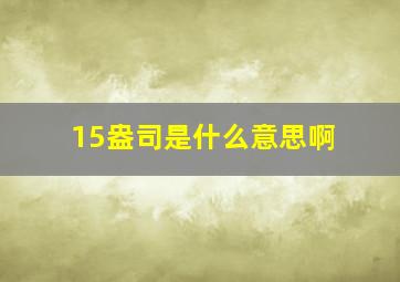 15盎司是什么意思啊