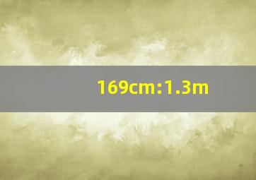 169cm:1.3m