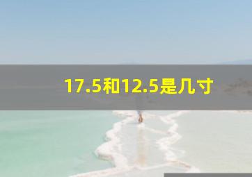 17.5和12.5是几寸