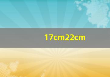 17cm22cm