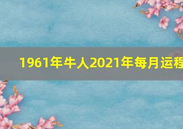 1961年牛人2021年每月运程