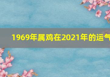 1969年属鸡在2021年的运气