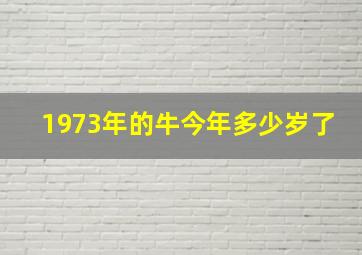 1973年的牛今年多少岁了