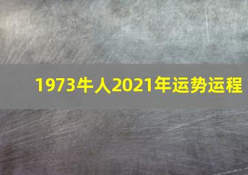 1973牛人2021年运势运程