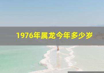 1976年属龙今年多少岁