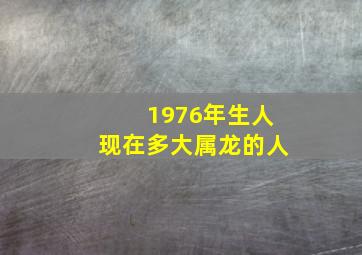 1976年生人现在多大属龙的人