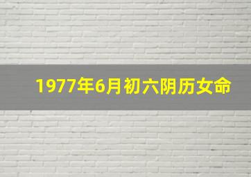 1977年6月初六阴历女命