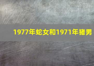 1977年蛇女和1971年猪男