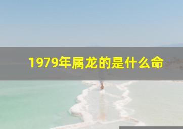 1979年属龙的是什么命