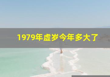 1979年虚岁今年多大了