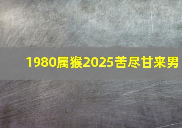 1980属猴2025苦尽甘来男