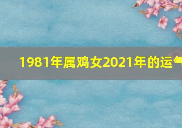 1981年属鸡女2021年的运气