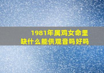 1981年属鸡女命里缺什么能供观音吗好吗