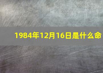 1984年12月16日是什么命