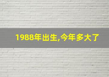 1988年出生,今年多大了