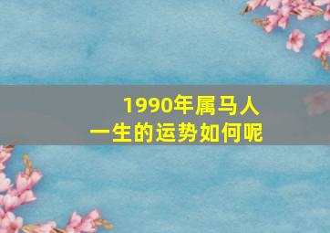 1990年属马人一生的运势如何呢