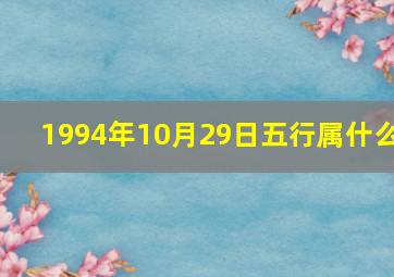 1994年10月29日五行属什么