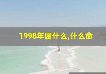 1998年属什么,什么命