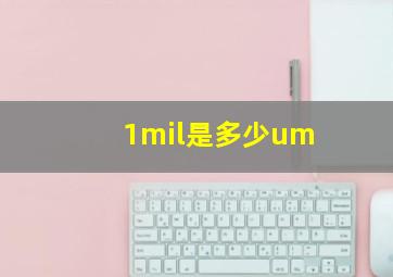 1mil是多少um