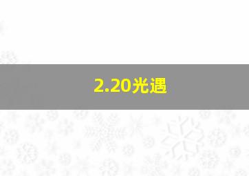 2.20光遇