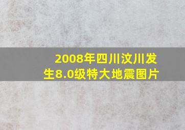 2008年四川汶川发生8.0级特大地震图片