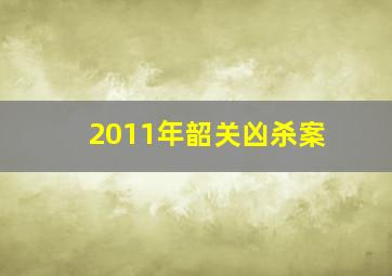 2011年韶关凶杀案