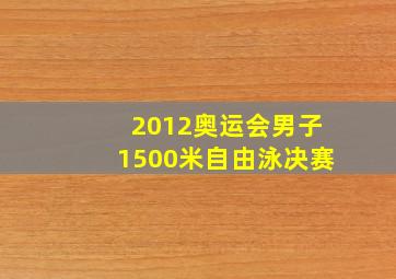 2012奥运会男子1500米自由泳决赛