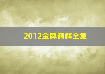 2012金牌调解全集