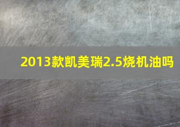 2013款凯美瑞2.5烧机油吗