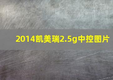 2014凯美瑞2.5g中控图片