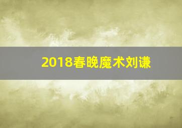 2018春晚魔术刘谦