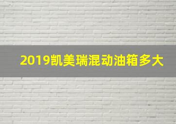 2019凯美瑞混动油箱多大